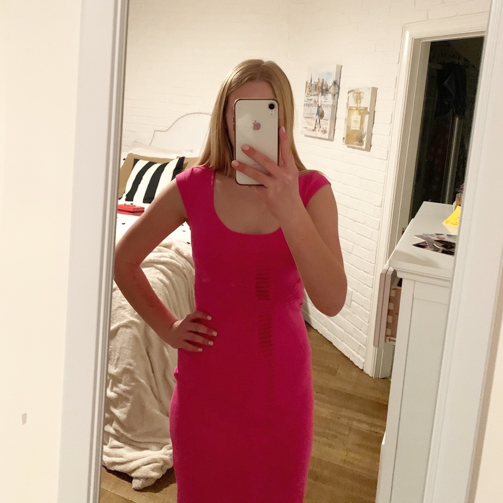 *NWT* ann taylor hot pink dress (womens size 0)